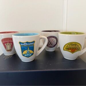 Walt Disney World Park Mini Mugs – MK, EPCOT, Animal Kingdom, Hollywood Studios